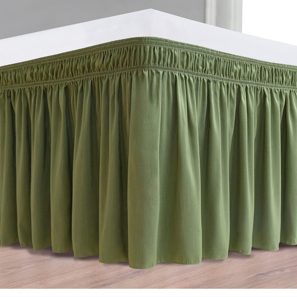 Bed Skirt Twin Wrap Around Elastic Biscayne Bay - Picture 3 of 8